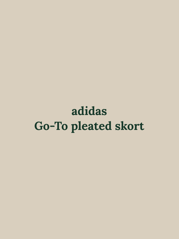 Go-To pleated skort