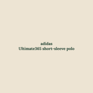 Ultimate365 short-sleeve polo from adidas