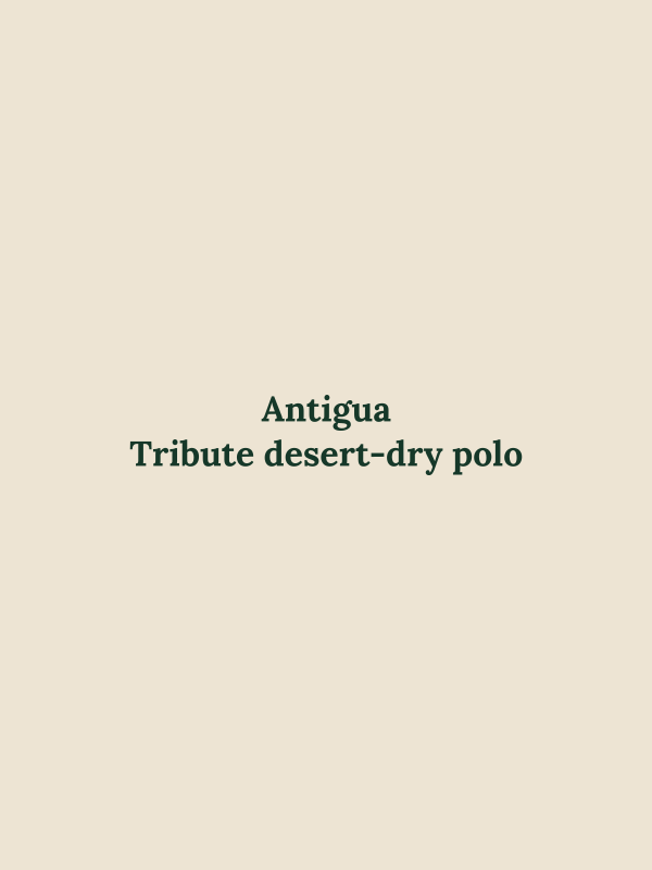 Tribute desert-dry polo