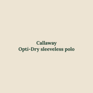 Opti-Dry sleeveless polo from Callaway