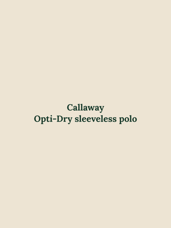 Opti-Dry sleeveless polo