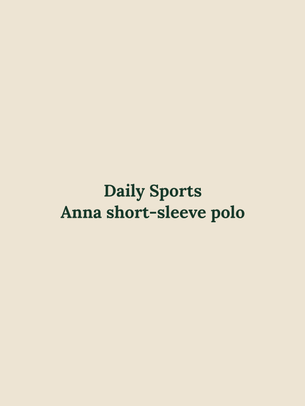 Anna short-sleeve polo