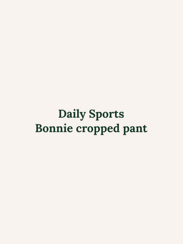 Bonnie cropped pant