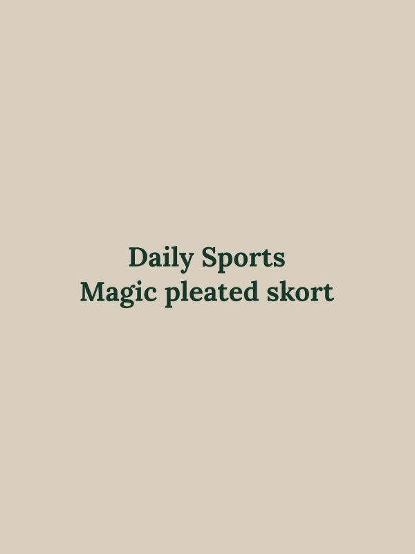 Magic pleated skort