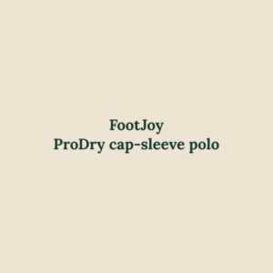 ProDry cap-sleeve polo from FootJoy