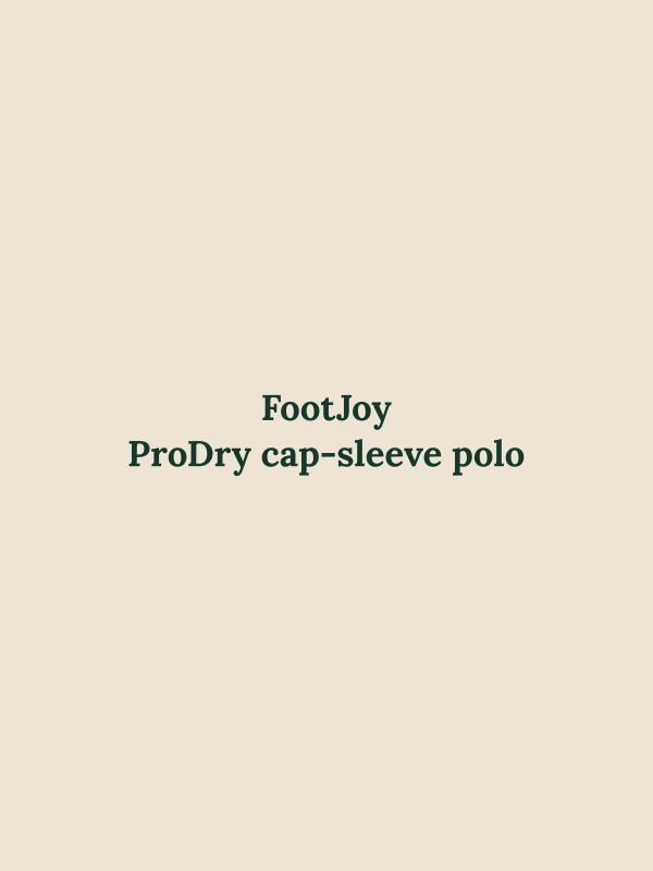 ProDry cap-sleeve polo