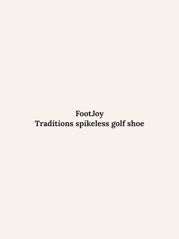 Traditions spikeless golf shoe