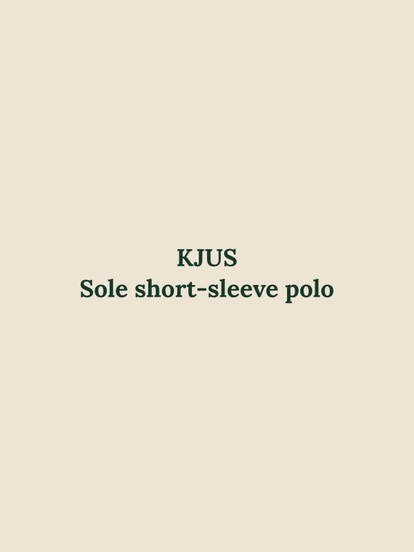 Sole short-sleeve polo