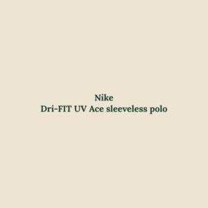 Dri-FIT UV Ace sleeveless polo from Nike