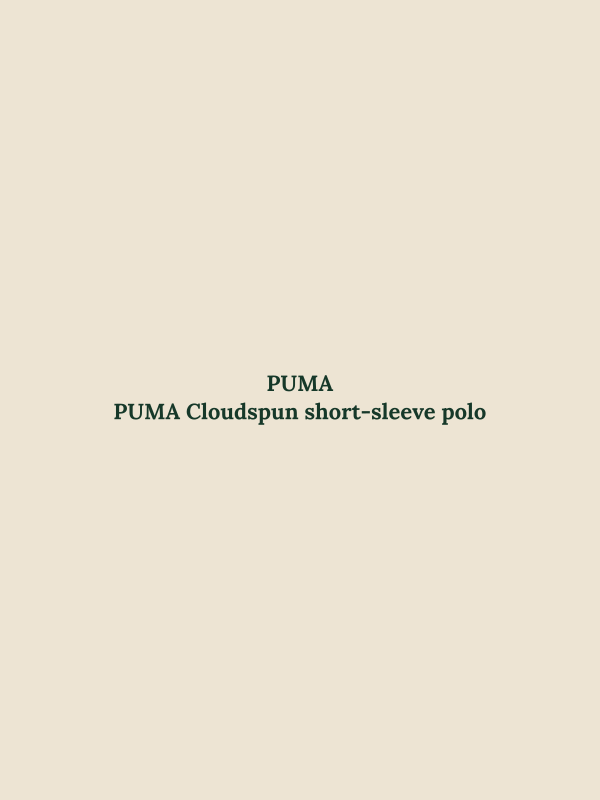 PUMA Cloudspun short-sleeve polo