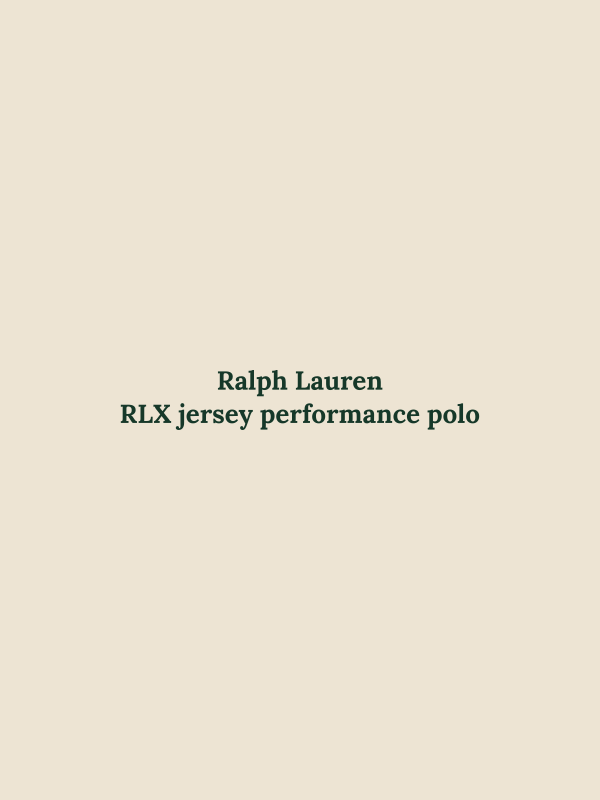RLX jersey performance polo