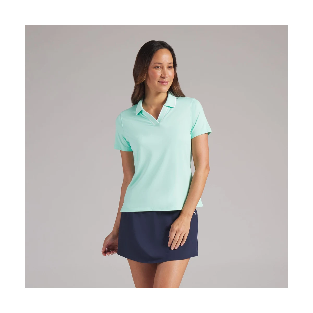Lightweight knit golf polo